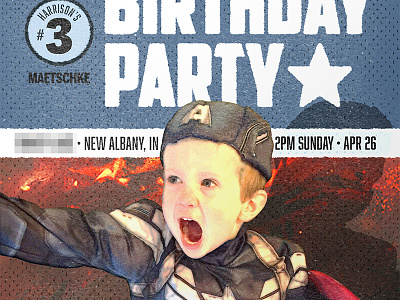 Superhero Birthday Party birthday birthday party captain america comic comics invitation party super hero superhero