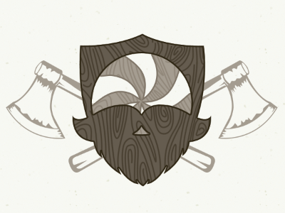 League of Beards, Lumberjack Edition beard brand identity league of beards shield