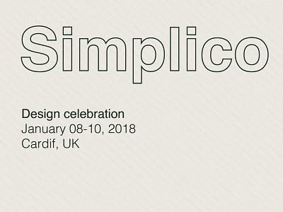Simplico - Poster cut design editorial editorial art editorial design example flyer graphic design poster poster a day poster art typography uk