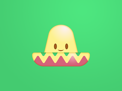 Sombrerito emoji illustration