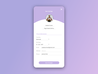 Daily UI  #007 - Settings