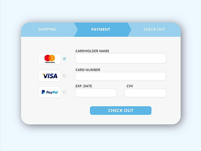 Daily UI #002 - Credit Card Checkout daily 100 challenge dailyui dailyui 002 ui