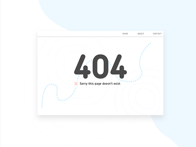 Daily UI  #008 - 404 page