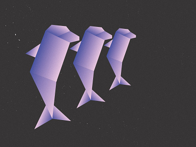 The Hitchhiker's Guide to the Galaxy dolphin galaxy geometric gradient hitchhiker illustration