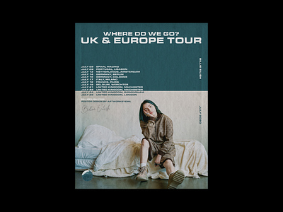 WHERE DO WE GO TOUR. art artwork cover design graphic design graphicdesign photoshop photoshop art photoshop artwork poster poster design tour typography