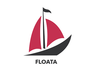 Day 23: Floata #dailylogochallenge ai boat dailylogo dailylogochallange foata illustration illustrator logo open waters yachts star point marine