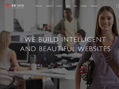 Redesign for KD Web – London based design company
