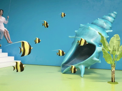 SEA LIFE Busan Aquarium 3d advertising animation aquarium cf conch design fish geometric graphicdesign helixd illustration motiongraphics object sea sealife swing