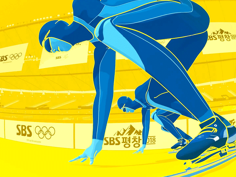 SBS PyeongChang Olympic Player IDent 5 3d 3dsmax animation branding broadcast cool graphicdesign helixd ident illustration motiongraphics olympic player skater sports start toon vray winter winter sports