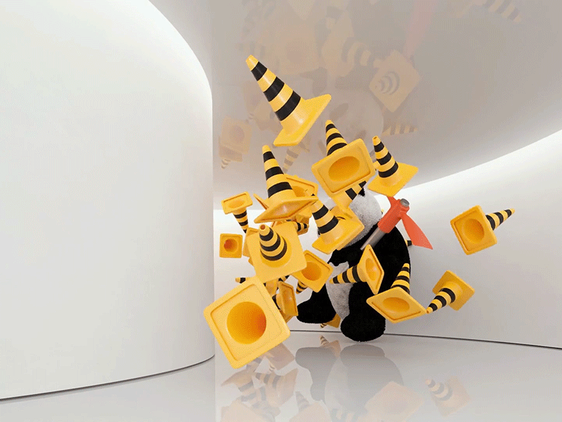 SBS Channel Ident 30th Anniversary 2020 3d 3dsmax animation anniversary branding channel cone geometric helixd ident identity motiongraphics object panda space vray