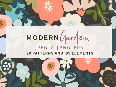 Modern Garden Collection branding design icon illustration logo pattern design