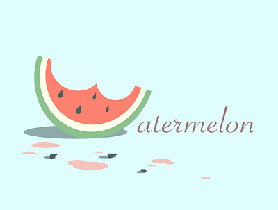 Watermelon Vector Art affinity designer affinitydesigner art digital flat icon illustration logo minimal minimalism ui watermelon