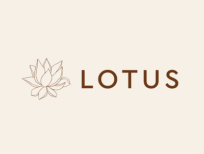 Lotus Logo affinitydesigner art beige digital flat flowerlogo graphic art graphicdesign icon illustration logo lotus lotus flower minimal minimalism simple simple logo design ui