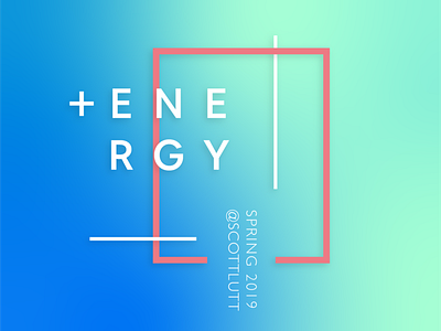 Positive Energy album cover design gradient graphic deisgn illustration illustrator music typogaphy visual art