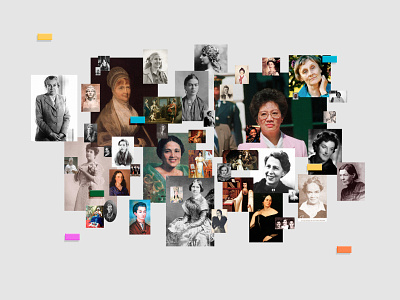 Women on Bank Notes collage collageart data visualization data viz dataviz information design retro