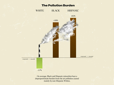 Pollution Burden collage collageart data visualization data viz design illustration infographic photoshop vintage