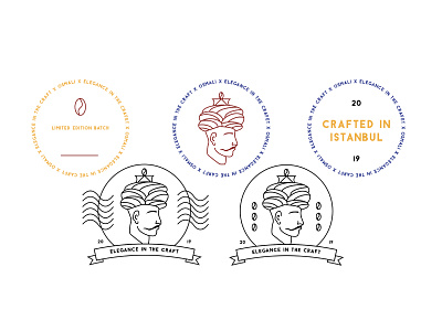 Osmali Branding badges branding design icon typography
