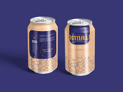 Osmali cold brew branding design illustration packaging typography