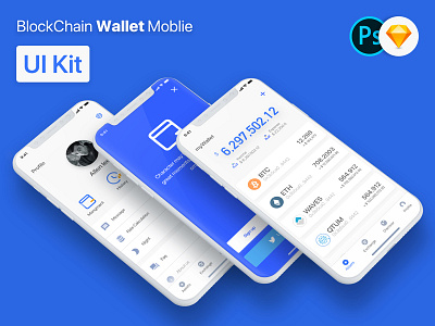 BlockChain Wallet Mobile APP UI Kit