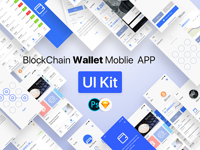 Wallet UI Kit blockchain blockchain wallet iphone x ui ui kit uikit wallet