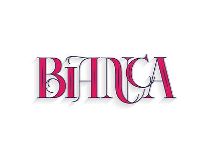 Bianca lettering letters type typorgraphy