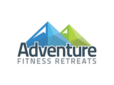 Adventure Fitness Retreats adventure brand branding fitness identity logo mountain snow visual identity