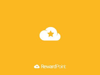 Rewardpoint brand cloud construction flat geometry icon identity logo mark simple star
