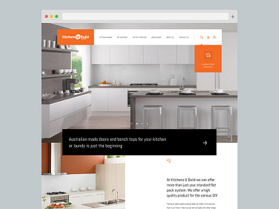 Kitchens U Build Homepage Design