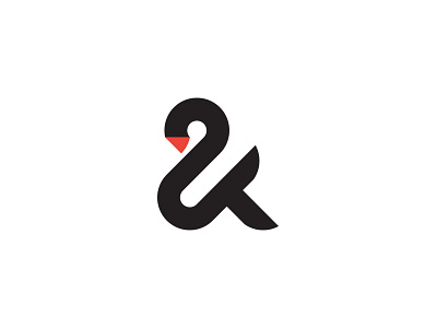 Swan Ampersand ampersand branding brandmark custom type icon identity logo monogram swan symbol type typography