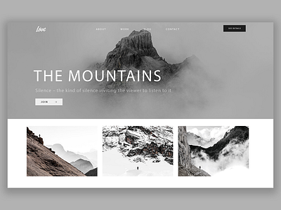 Silence of the mountains ui web
