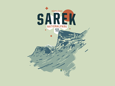 National Treasures - Sarek National Park illustration national park national treasures rahpavagge rapadalen sarek sweden