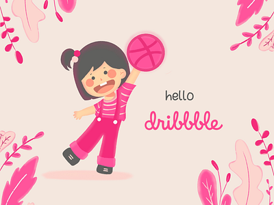 Hello, Dribbble! art cartoon character cute drawing illustration pastel procreate