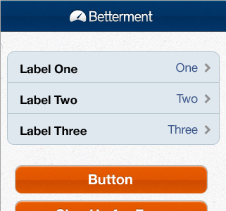 iPhone App reskin betterment iphone