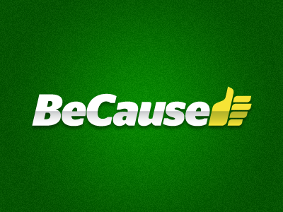 BeCause.bg Logo cause like logo support