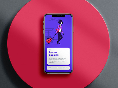 Booking Rooms in Hotel : iOS Application blue booking branding clean creative design flat hotel icon mobile rooms travel agency travelling ui ui ux ui design uiux uxdesign website wireframes