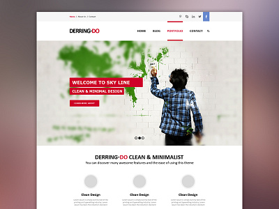 Website Design art creative derring do design do graphic icon printing red studio uiux website