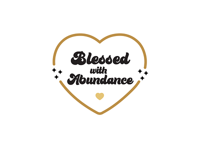 Blessed With Abundance design illustration pinterest typography