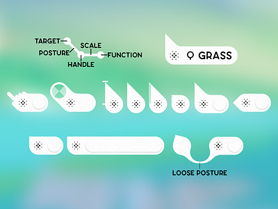 Pointers concept cooperating system cursor design gui interface mouse neomorphic pointer touch ui