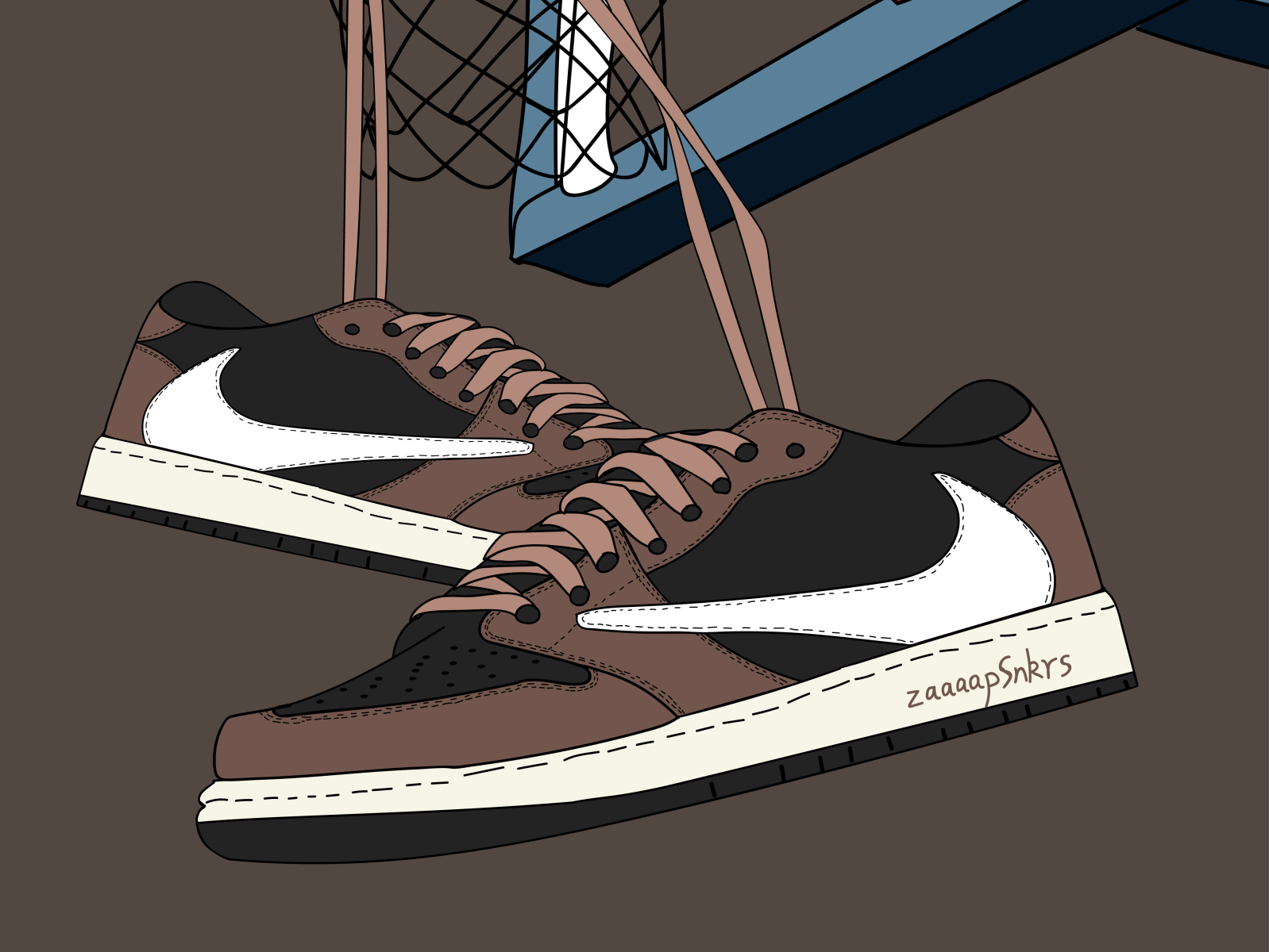 Travis Scott Shoe Logo