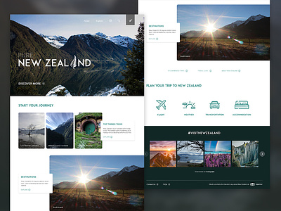 new zealand land page redesign concept design graphic design ui ui design ux ux design web design website