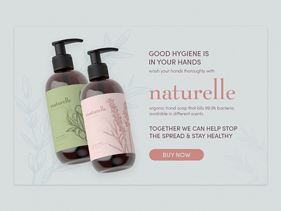 naturelle hand soap concept branding design dribbble dribbbleweeklywarmup graphic design mockup packaging packagingdesign print design soap ui ui design