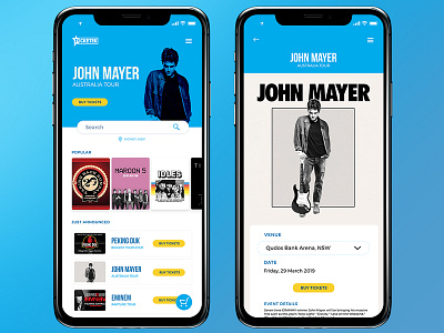 Ticketek Mobile App Redesign Concept