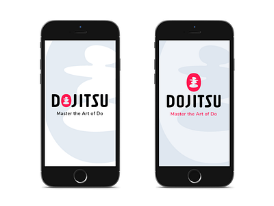 Dojitsu App Startscreen app branding logo mobile app design ui ux