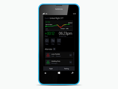 Nokia Time Traveler App Concept app data visualization design icon nokia product concept ui ux