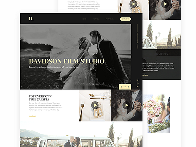 Wedding Film Studio Landing Page