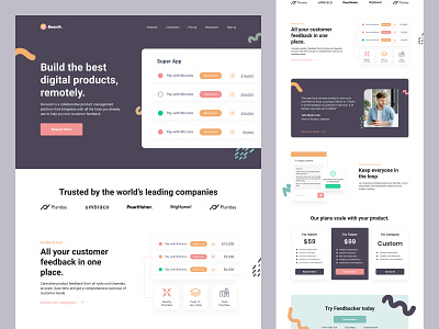 Saas Web Design Landing Page