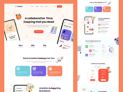 Saas Product Landing Page