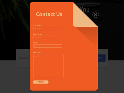 Contact us popup app branding clean contact us contct design flat illustration illustrator interface logo orange orange county graphic designer phone popup ui ui desing ui ux design ux vector