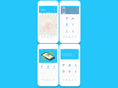 Gps Navigation App UI Design