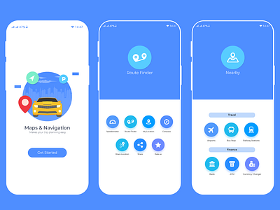 Interactive App Design app application blue branding clean design flat icon illustration illustrator interface mobile ui ui desing ui ux design ux uxdesign vector